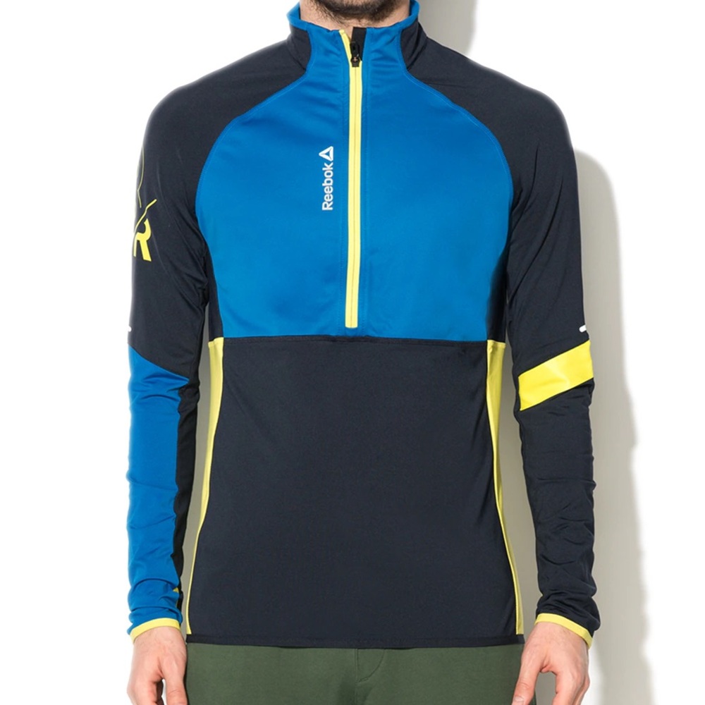 Reebok men’s delta half zip pullover jacket
